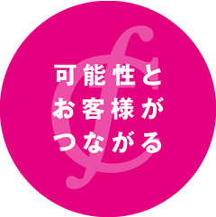 可能性とお客様がつながる